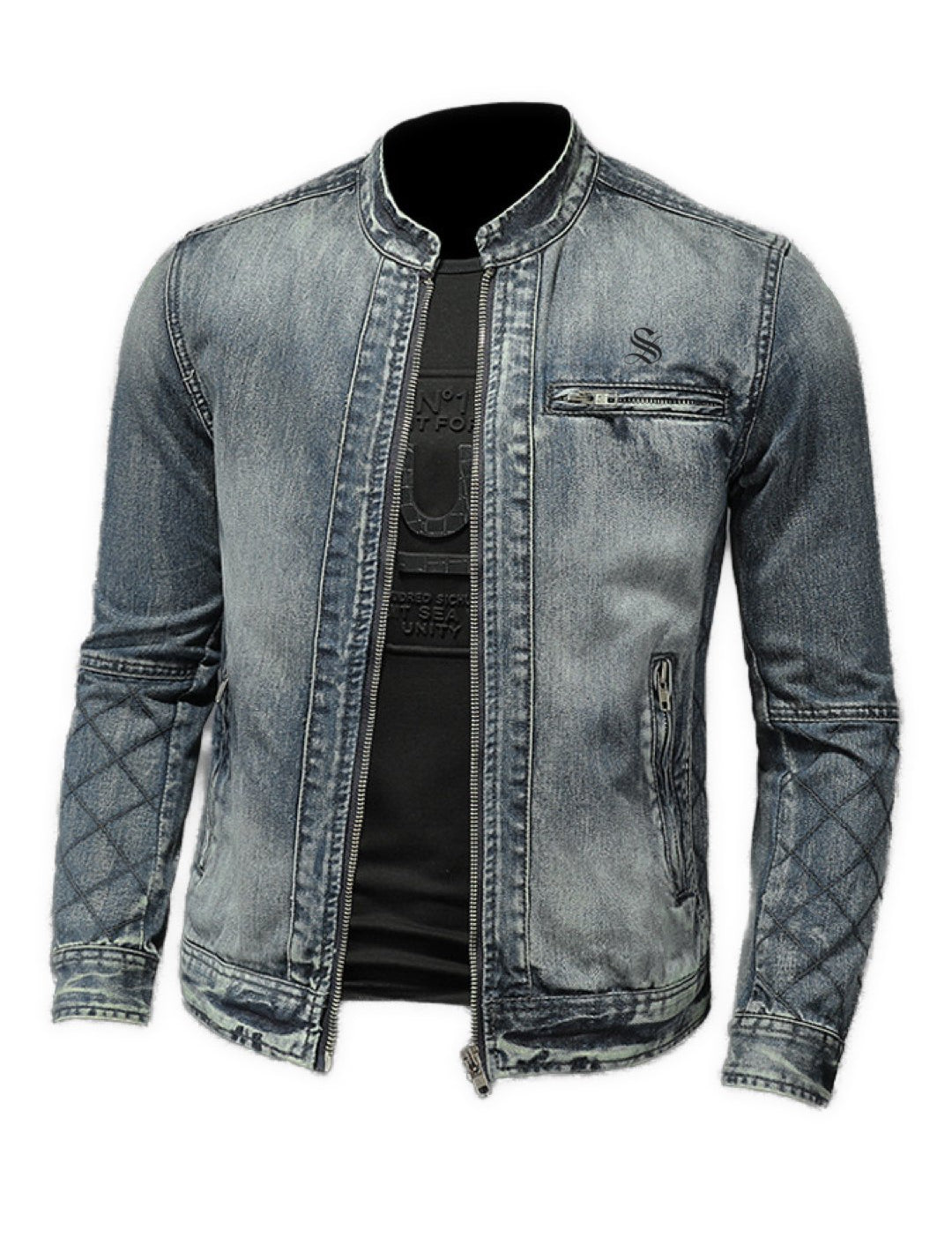 MDXC - Long Sleeve Jeans Jacket for Men - Sarman Fashion - Wholesale Clothing Fashion Brand for Men from Canada