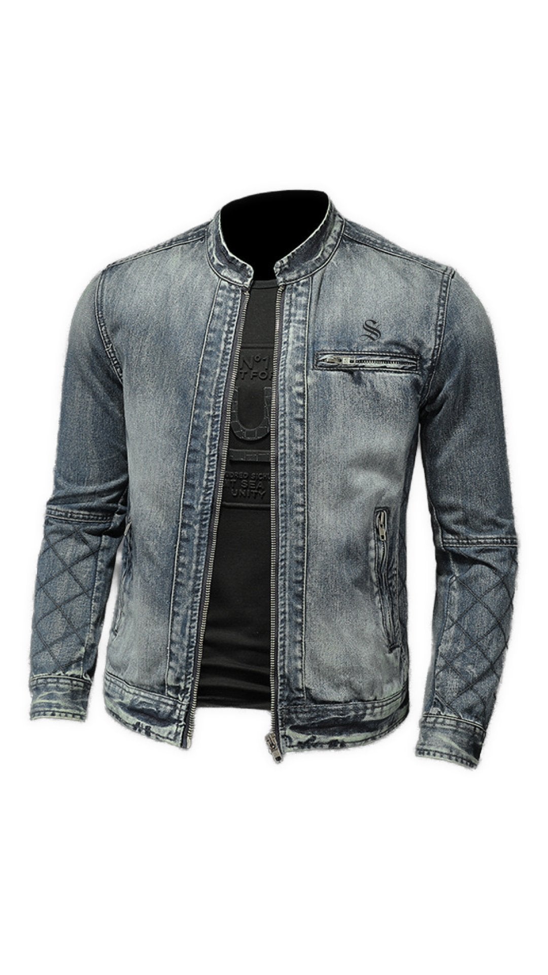 MDXC - Long Sleeve Jeans Jacket for Men - Sarman Fashion - Wholesale Clothing Fashion Brand for Men from Canada