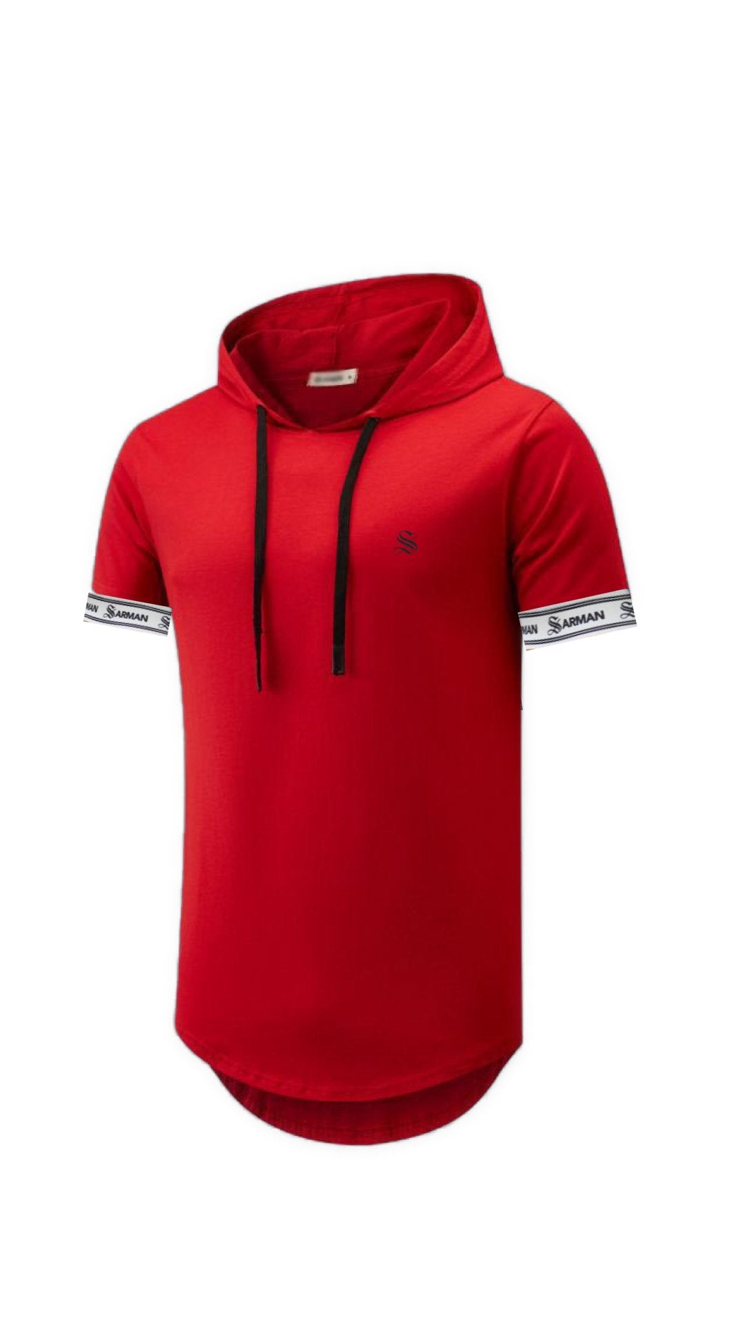 Megodura - Hood T-shirt With Straps for Men - Sarman Fashion - Wholesale Clothing Fashion Brand for Men from Canada