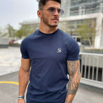 Melancholy - Dark Blue T-Shirt for Men (PRE-ORDER DISPATCH DATE 1 JULY 2022) - Sarman Fashion - Wholesale Clothing Fashion Brand for Men from Canada