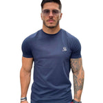 Melancholy - Dark Blue T-Shirt for Men (PRE-ORDER DISPATCH DATE 1 JULY 2022) - Sarman Fashion - Wholesale Clothing Fashion Brand for Men from Canada