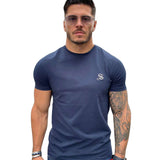 Melancholy - Dark Blue T-Shirt for Men (PRE-ORDER DISPATCH DATE 1 JULY 2022) - Sarman Fashion - Wholesale Clothing Fashion Brand for Men from Canada