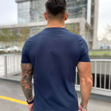 Melancholy - Dark Blue T-Shirt for Men (PRE-ORDER DISPATCH DATE 1 JULY 2022) - Sarman Fashion - Wholesale Clothing Fashion Brand for Men from Canada