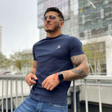 Melancholy - Dark Blue T-Shirt for Men (PRE-ORDER DISPATCH DATE 1 JULY 2022) - Sarman Fashion - Wholesale Clothing Fashion Brand for Men from Canada