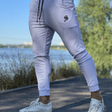 Mendoza - White Joggers for Men - Sarman Fashion - Wholesale Clothing Fashion Brand for Men from Canada