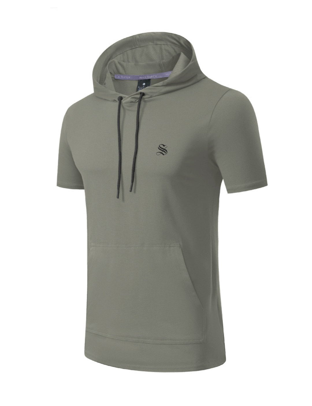 Mentol - Hood T-shirt for Men - Sarman Fashion - Wholesale Clothing Fashion Brand for Men from Canada