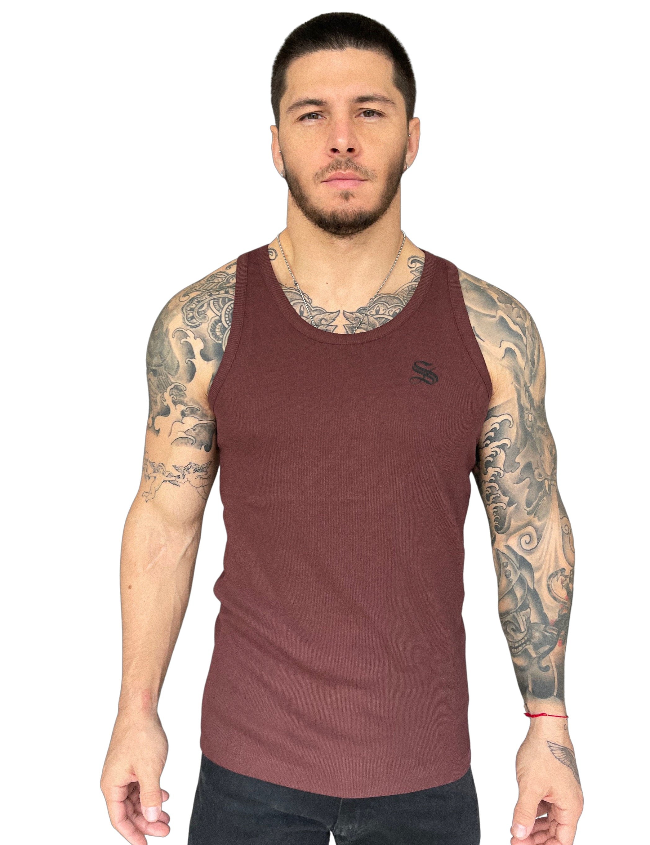 Michael - Kiremit Tank Top for Men - Sarman Fashion - Wholesale Clothing Fashion Brand for Men from Canada