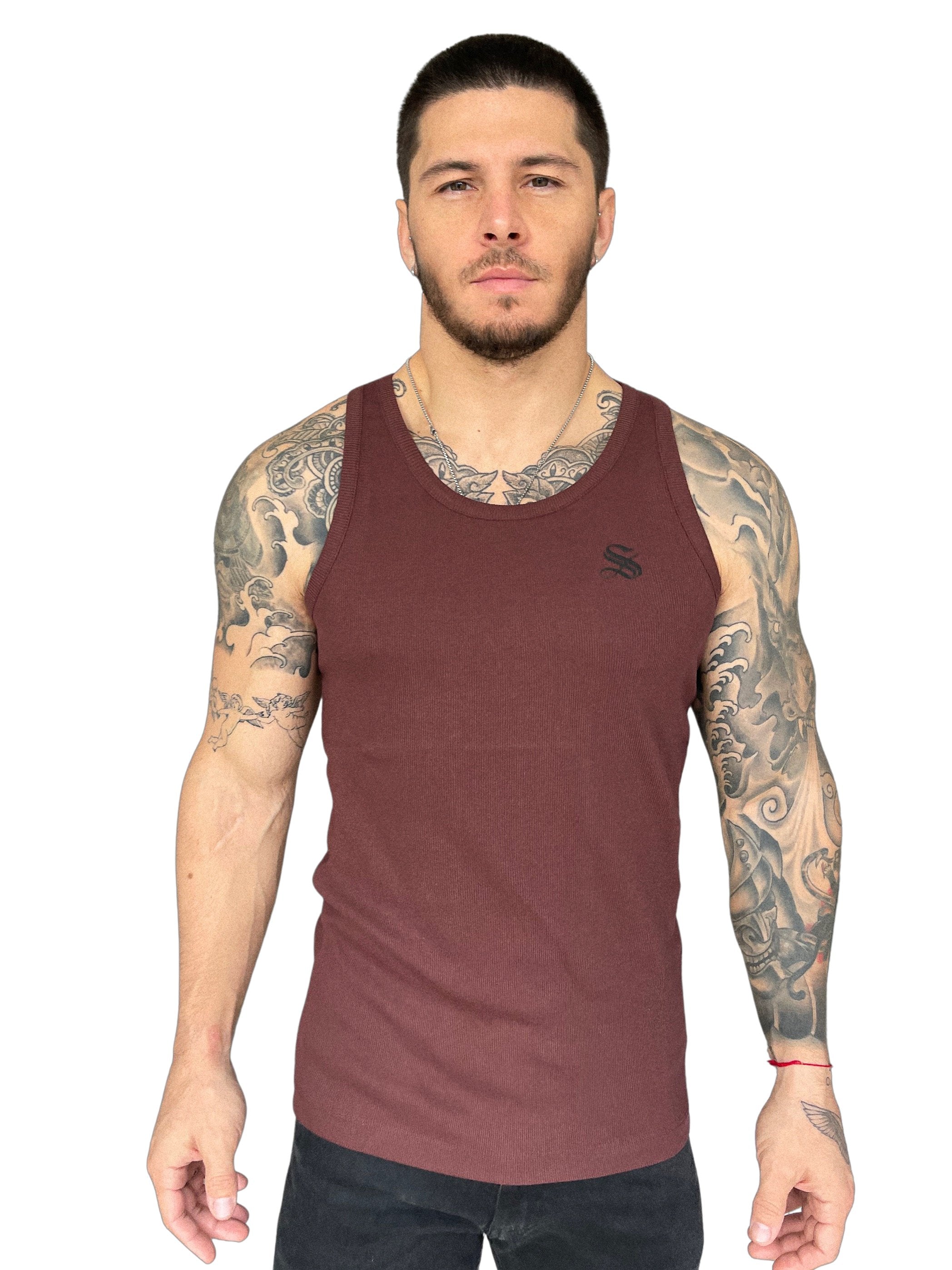 Michael - Kiremit Tank Top for Men - Sarman Fashion - Wholesale Clothing Fashion Brand for Men from Canada