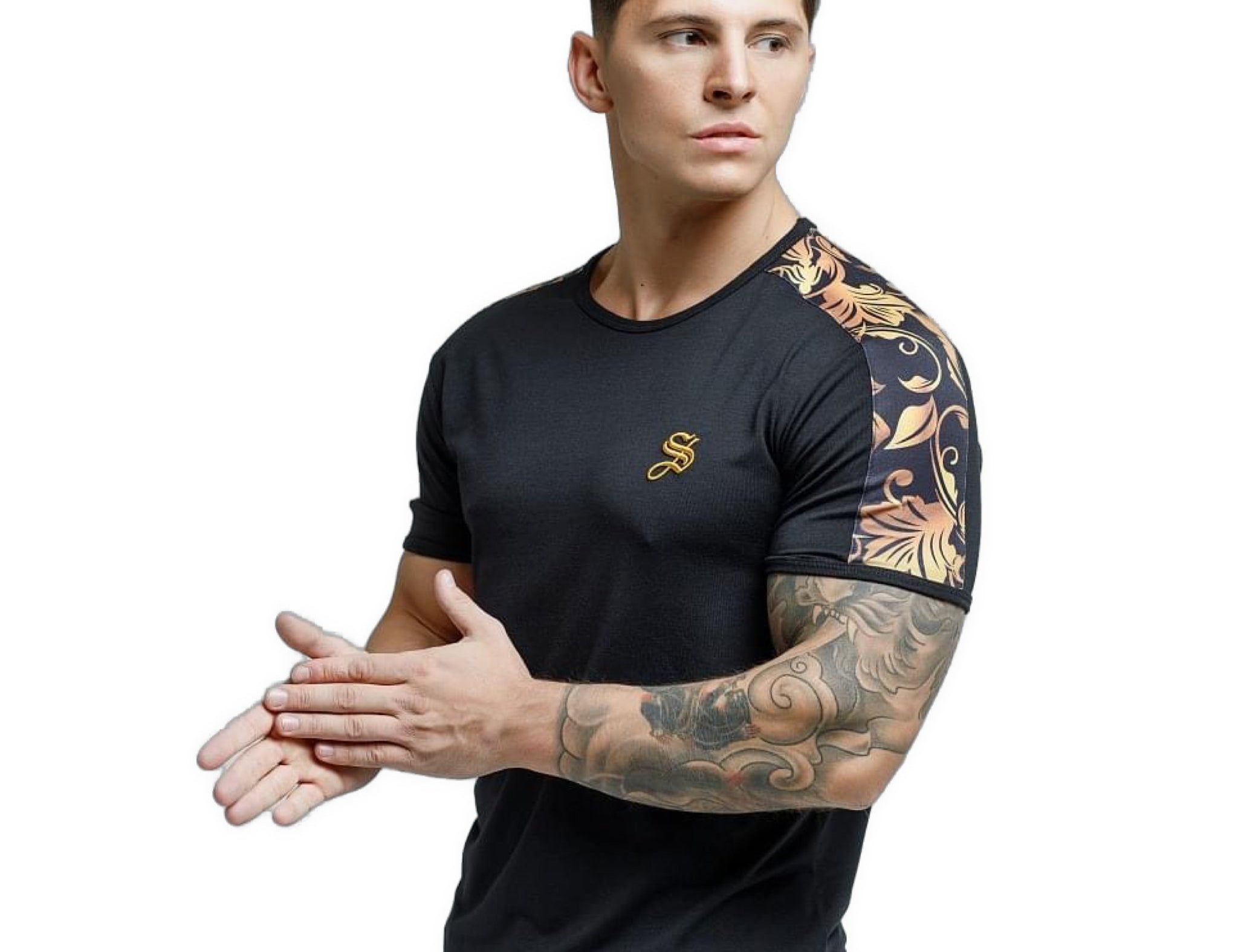 Migo - Black T-Shirt for Men (PRE-ORDER DISPATCH DATE 25 September 2024) - Sarman Fashion - Wholesale Clothing Fashion Brand for Men from Canada