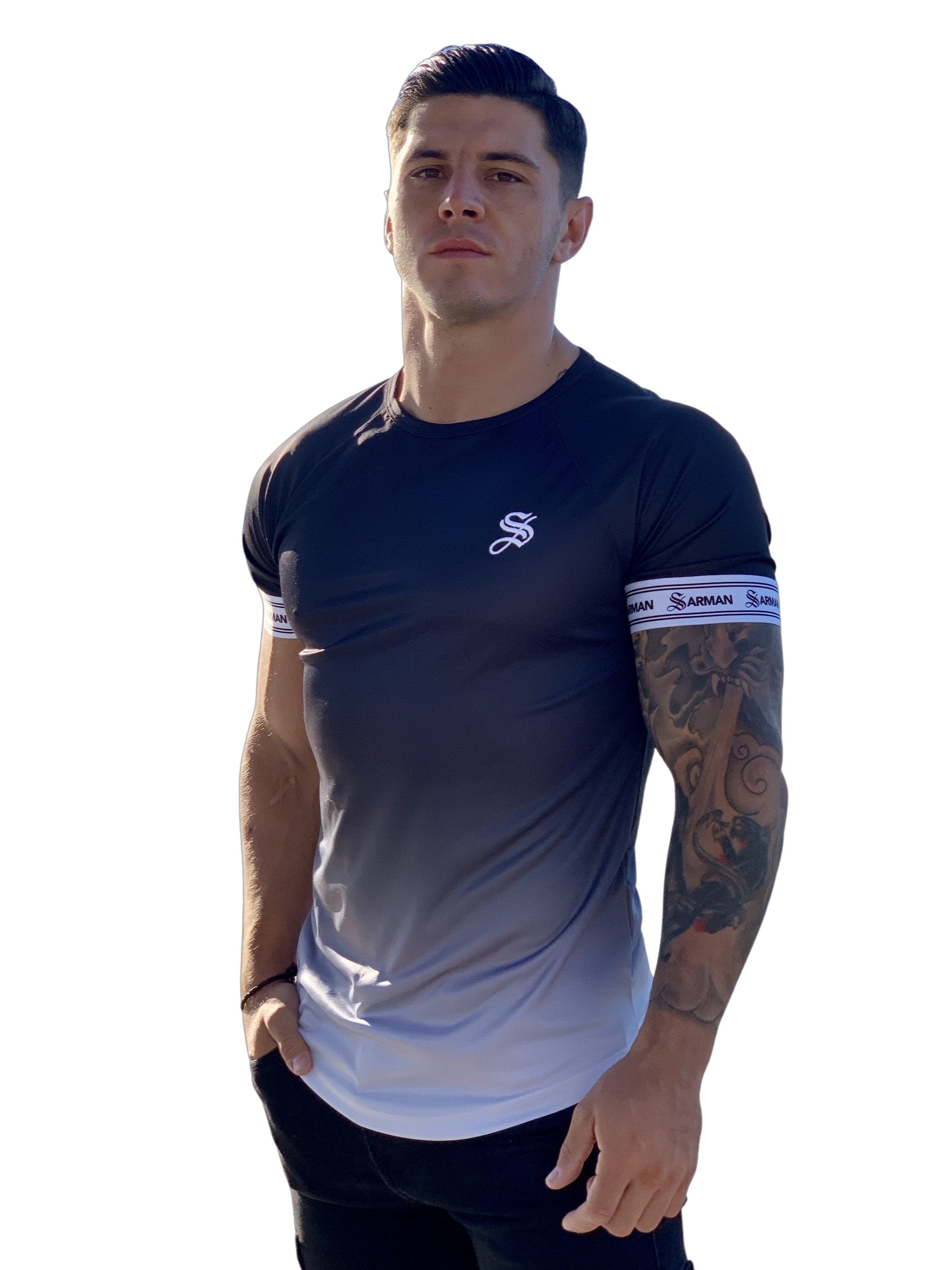 Mikado - Black T-shirt for Men - Sarman Fashion - Wholesale Clothing Fashion Brand for Men from Canada