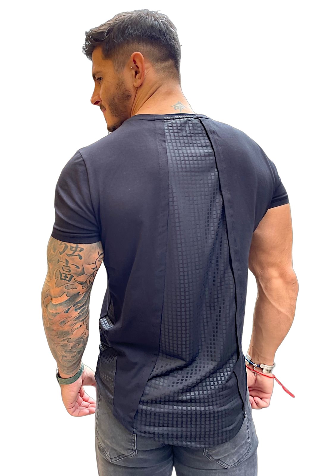 Mister V - Black T-Shirt for Men (PRE-ORDER DISPATCH DATE 25 DECEMBER 2021) - Sarman Fashion - Wholesale Clothing Fashion Brand for Men from Canada