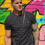 Mister V - Black T-Shirt for Men (PRE-ORDER DISPATCH DATE 25 NOVEMBER 2021) - Sarman Fashion - Wholesale Clothing Fashion Brand for Men from Canada