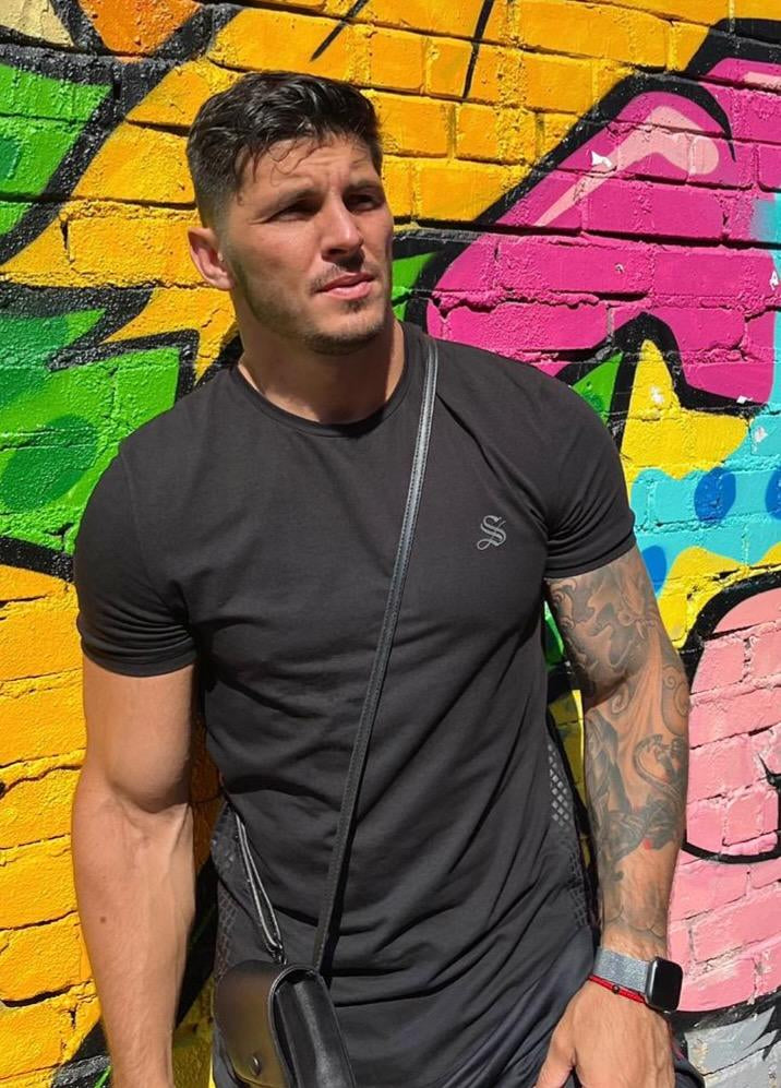 Mister V - Black T-Shirt for Men (PRE-ORDER DISPATCH DATE 25 NOVEMBER 2021) - Sarman Fashion - Wholesale Clothing Fashion Brand for Men from Canada