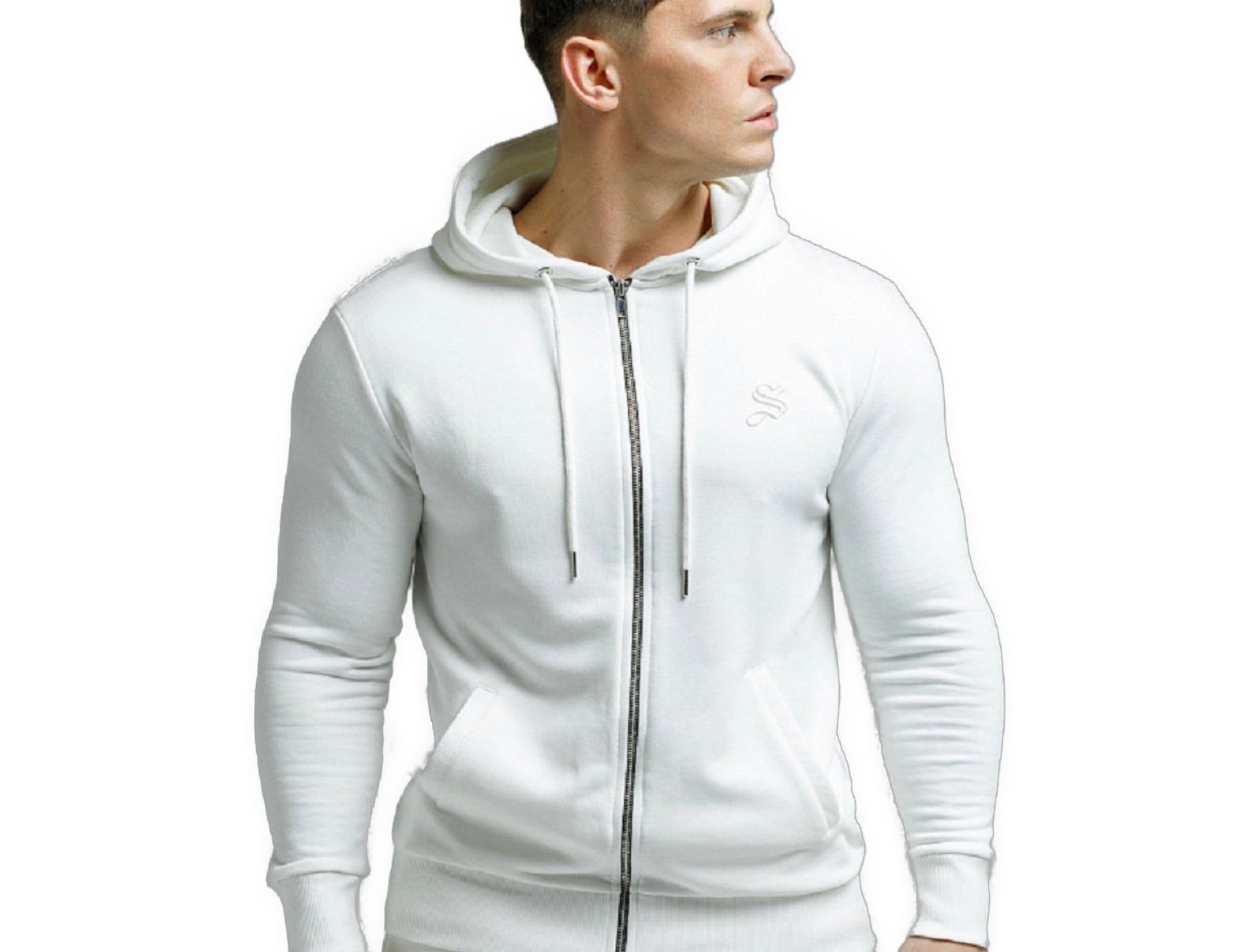 Monao- White Hoodie for Men (PRE-ORDER DISPATCH DATE 25 September 2024) - Sarman Fashion - Wholesale Clothing Fashion Brand for Men from Canada