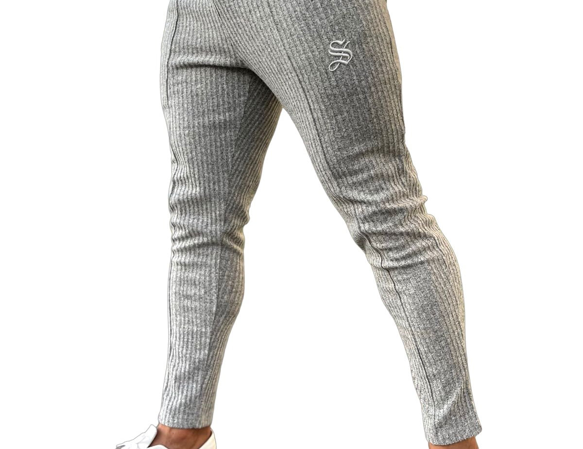 Monova - Men’s Gris Semi Casual Joggers (PRE-ORDER DISPATCH DATE 1 JULY 2022) - Sarman Fashion - Wholesale Clothing Fashion Brand for Men from Canada