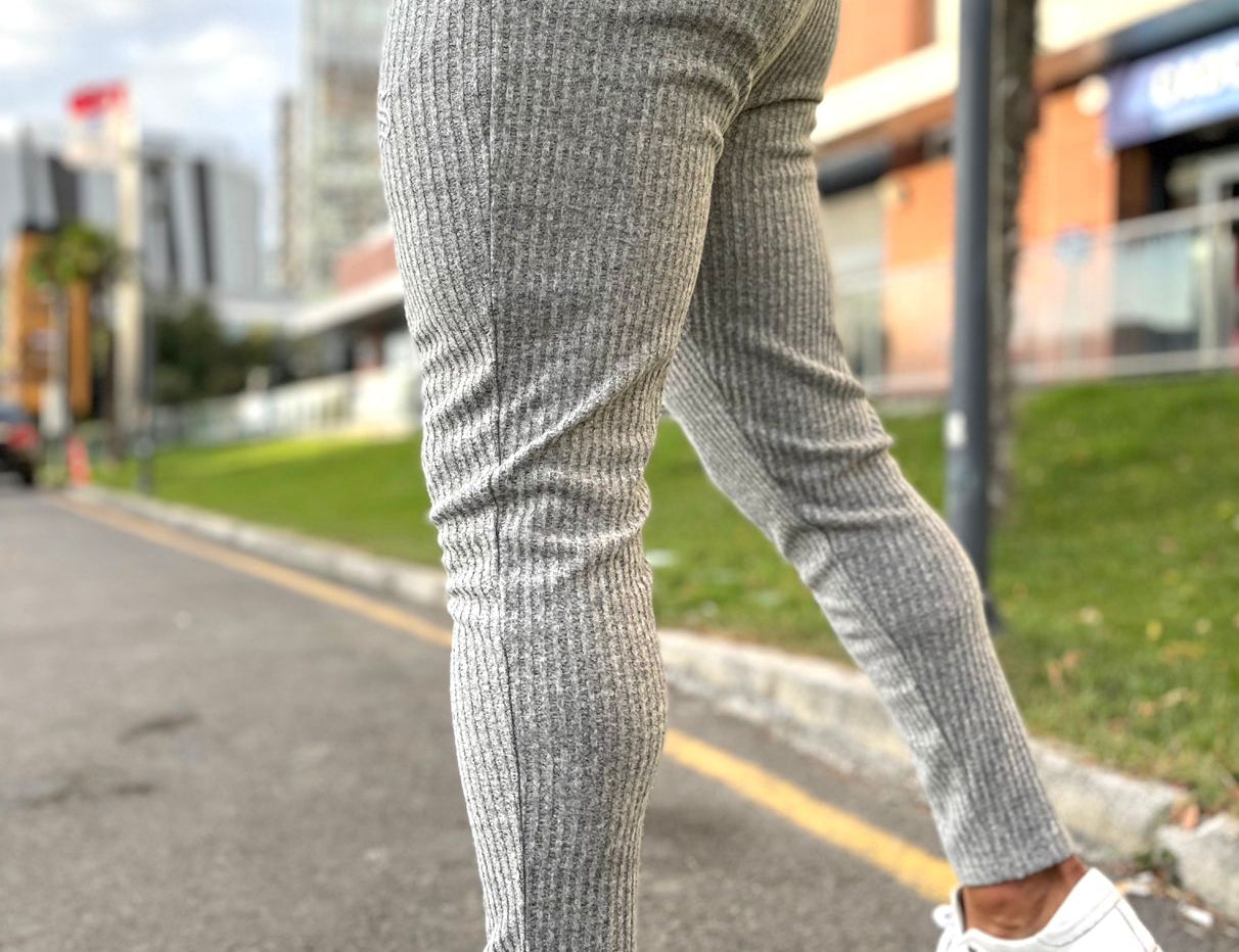 Monova - Men’s Gris Semi Casual Joggers (PRE-ORDER DISPATCH DATE 1 JULY 2022) - Sarman Fashion - Wholesale Clothing Fashion Brand for Men from Canada