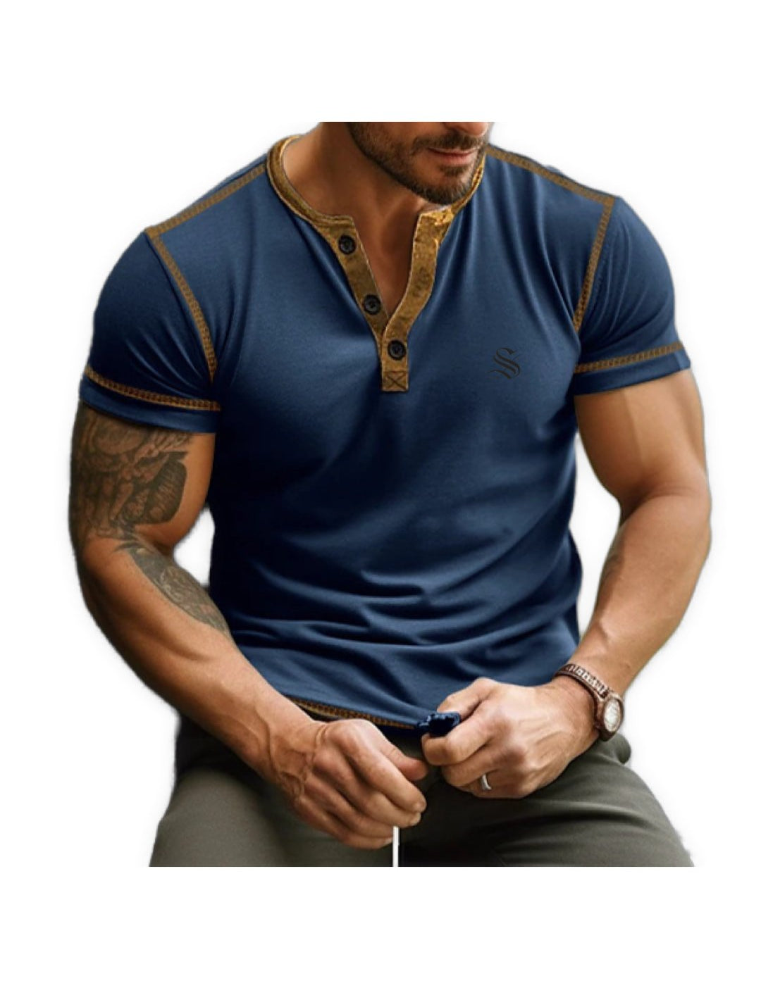 Mulatoko - T-Shirt for Men - Sarman Fashion - Wholesale Clothing Fashion Brand for Men from Canada