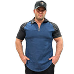 My X - Blue/Black Polo Jeans Shirt for Men - Sarman Fashion - Wholesale Clothing Fashion Brand for Men from Canada