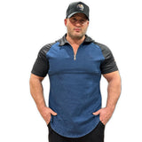 My X - Blue/Black Polo Jeans Shirt for Men - Sarman Fashion - Wholesale Clothing Fashion Brand for Men from Canada