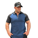 My X - Blue/Black Polo Jeans Shirt for Men - Sarman Fashion - Wholesale Clothing Fashion Brand for Men from Canada