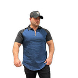 My X - Blue/Black Polo Jeans Shirt for Men - Sarman Fashion - Wholesale Clothing Fashion Brand for Men from Canada