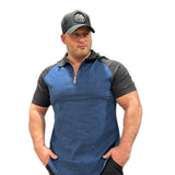 My X - Blue/Black Polo Jeans Shirt for Men - Sarman Fashion - Wholesale Clothing Fashion Brand for Men from Canada