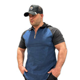 My X - Blue/Black Polo Jeans Shirt for Men - Sarman Fashion - Wholesale Clothing Fashion Brand for Men from Canada