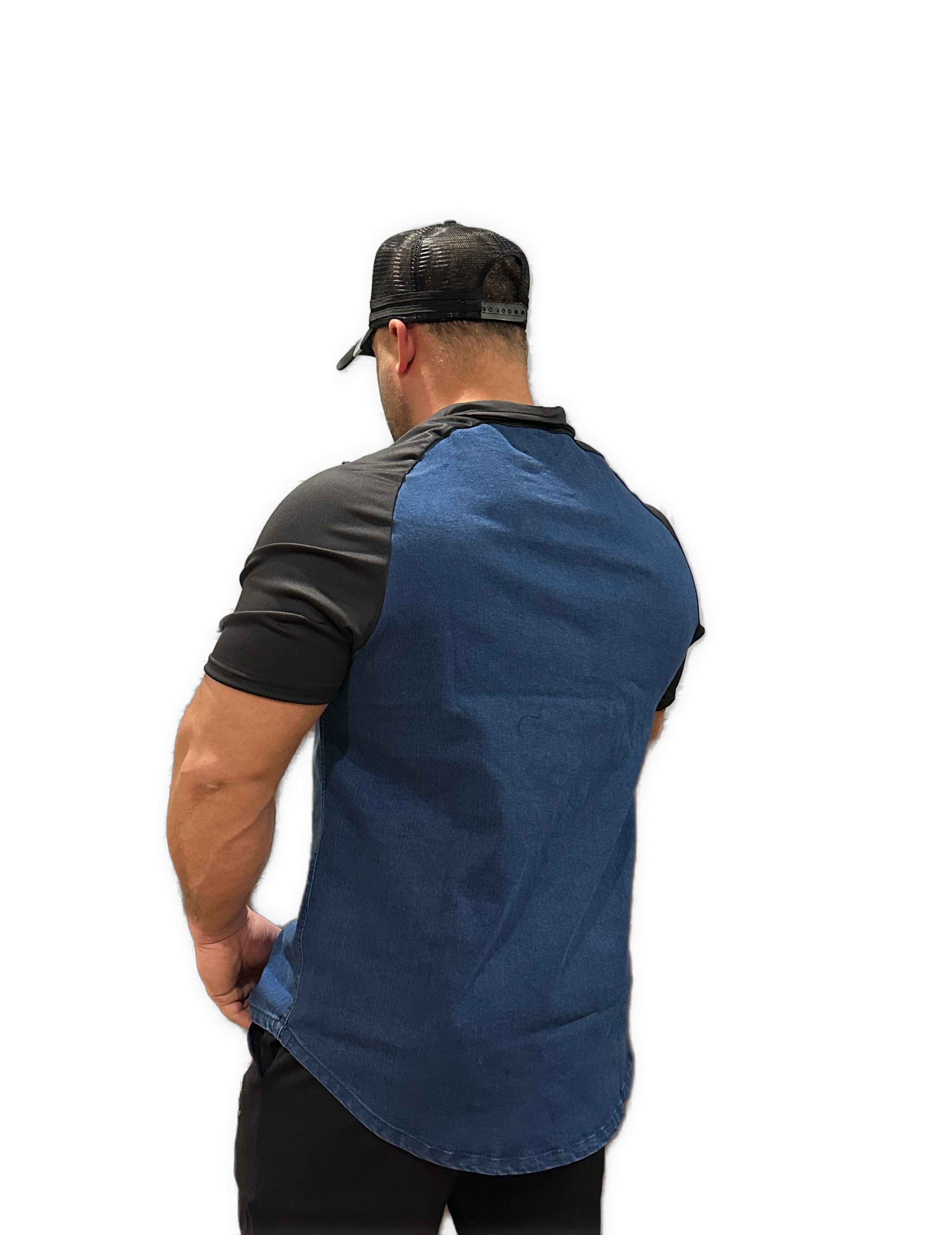 My X - Blue/Black Polo Jeans Shirt for Men - Sarman Fashion - Wholesale Clothing Fashion Brand for Men from Canada