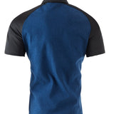 My X - Blue/Black Polo Jeans Shirt for Men (PRE-ORDER DISPATCH DATE 25 DECEMBER 2023) - Sarman Fashion - Wholesale Clothing Fashion Brand for Men from Canada
