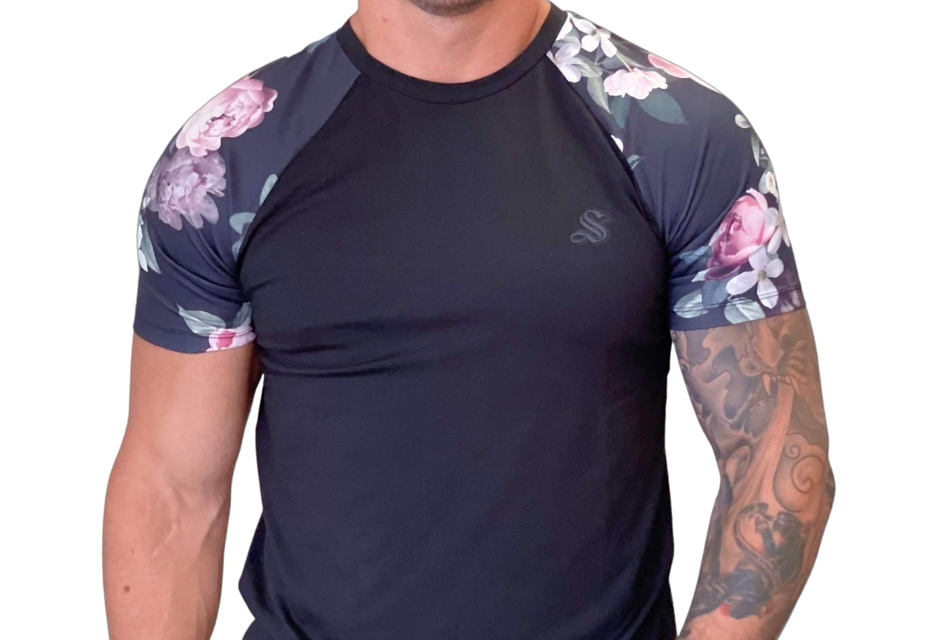 Naome - Black T-Shirt for Men (PRE-ORDER DISPATCH DATE 1 JULY 2022) - Sarman Fashion - Wholesale Clothing Fashion Brand for Men from Canada