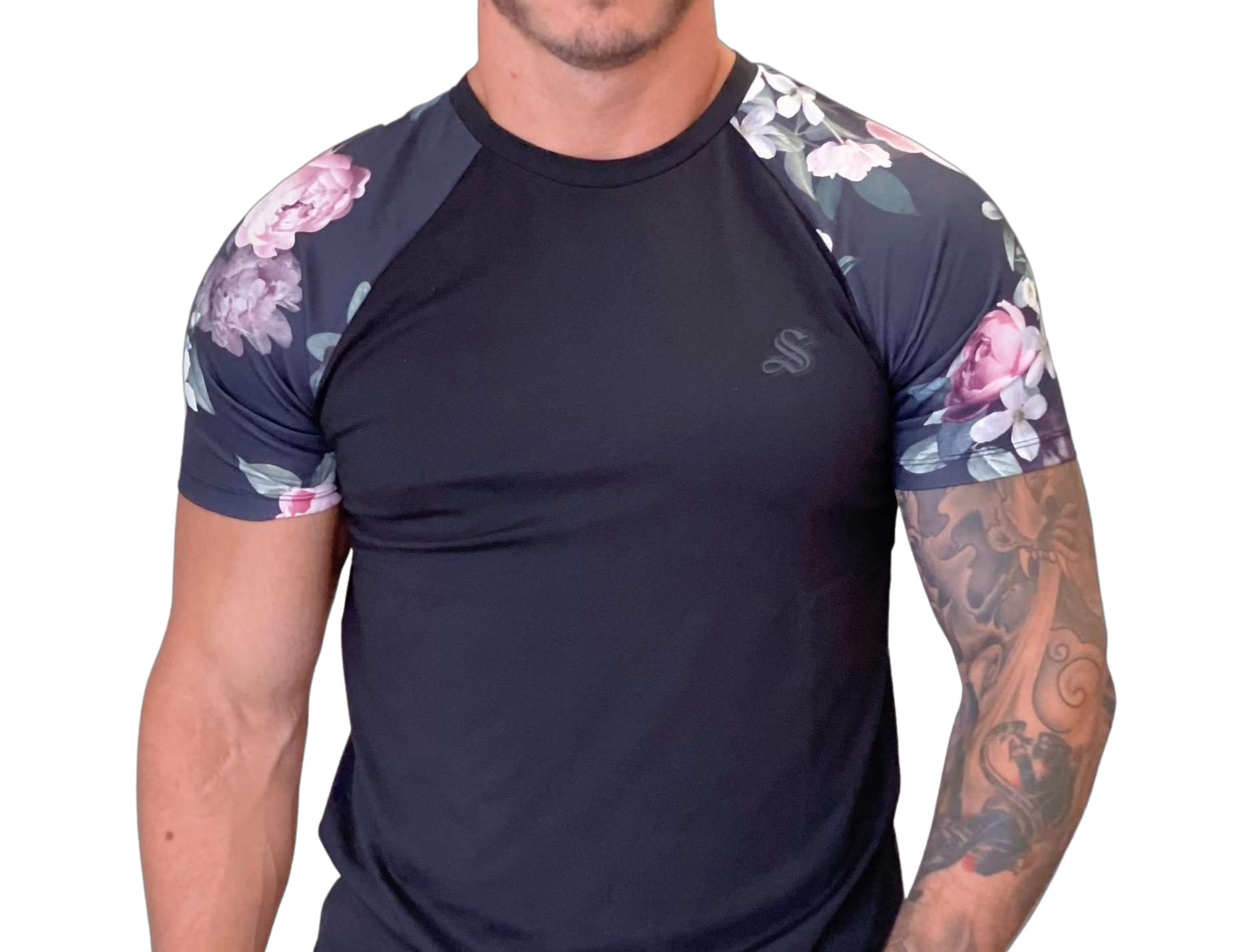 Naome - Black T-Shirt for Men (PRE-ORDER DISPATCH DATE 1 JULY 2022) - Sarman Fashion - Wholesale Clothing Fashion Brand for Men from Canada