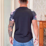 Naome - Black T-Shirt for Men (PRE-ORDER DISPATCH DATE 25 NOVEMBER 2021) - Sarman Fashion - Wholesale Clothing Fashion Brand for Men from Canada