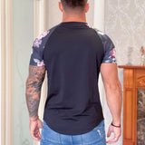 Naome - Black T-Shirt for Men (PRE-ORDER DISPATCH DATE 25 NOVEMBER 2021) - Sarman Fashion - Wholesale Clothing Fashion Brand for Men from Canada