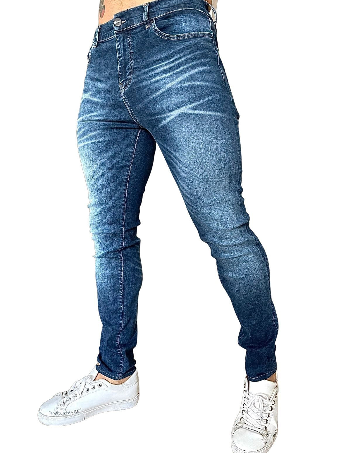 Narvil - Dark Blue Slim-fit Jean’s For Men - Sarman Fashion - Wholesale Clothing Fashion Brand for Men from Canada