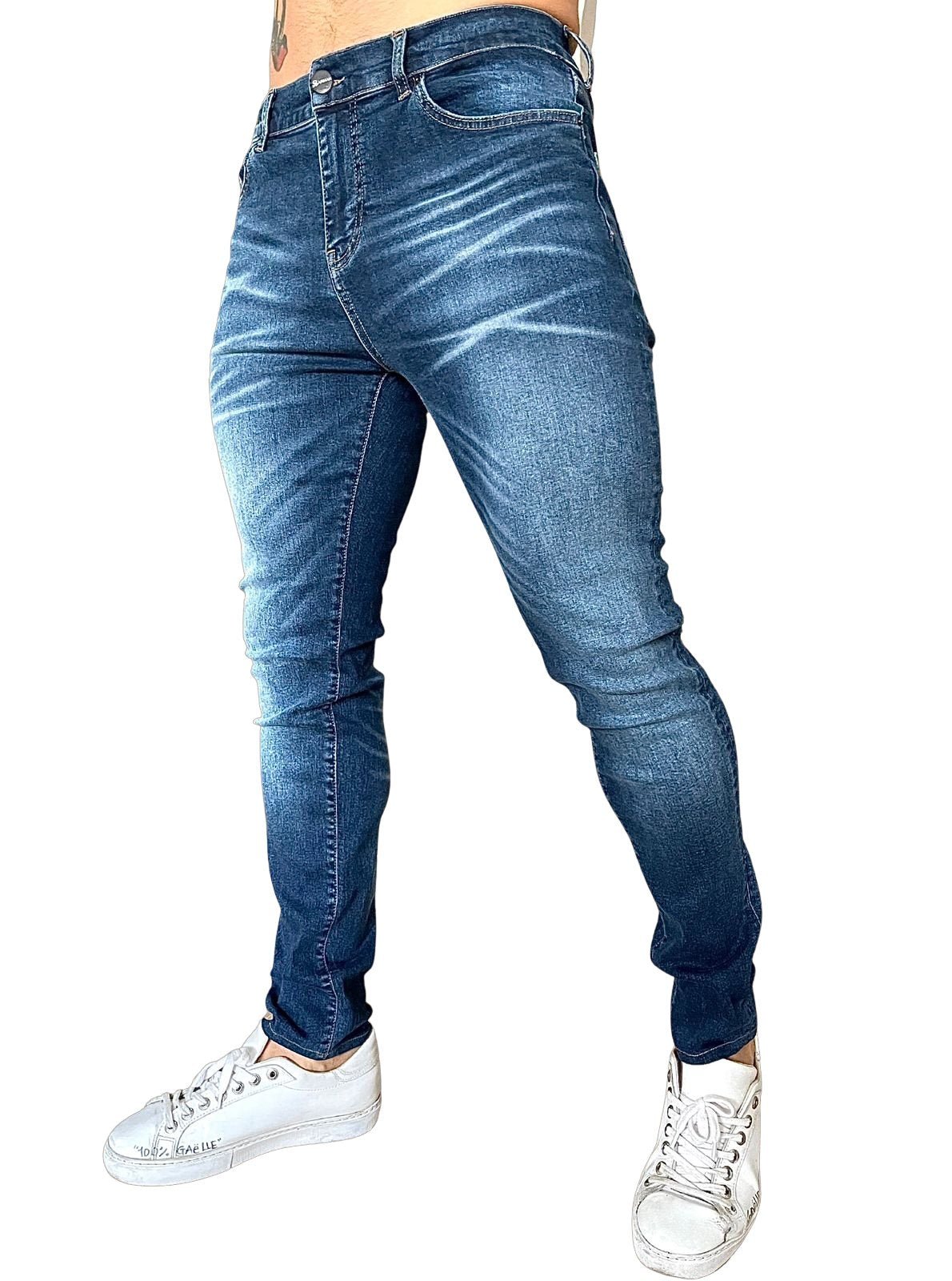 Narvil - Dark Blue Slim-fit Jean’s For Men - Sarman Fashion - Wholesale Clothing Fashion Brand for Men from Canada