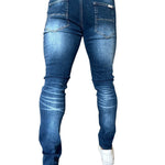 Narvil - Dark Blue Slim-fit Jean’s For Men - Sarman Fashion - Wholesale Clothing Fashion Brand for Men from Canada