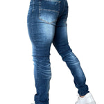 Narvil - Dark Blue Slim-fit Jean’s For Men - Sarman Fashion - Wholesale Clothing Fashion Brand for Men from Canada