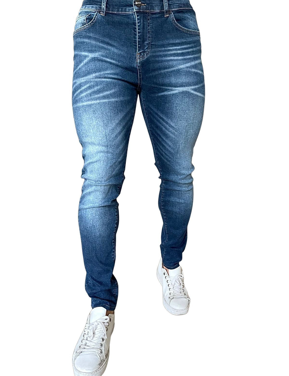 Narvil - Dark Blue Slim-fit Jean’s For Men - Sarman Fashion - Wholesale Clothing Fashion Brand for Men from Canada