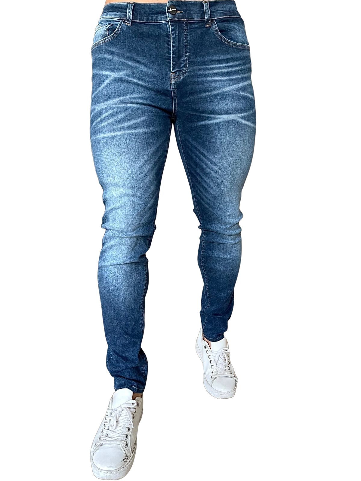 Narvil - Dark Blue Slim-fit Jean’s For Men - Sarman Fashion - Wholesale Clothing Fashion Brand for Men from Canada