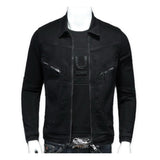 NJUJN - Long Sleeve Jeans Jacket for Men - Sarman Fashion - Wholesale Clothing Fashion Brand for Men from Canada