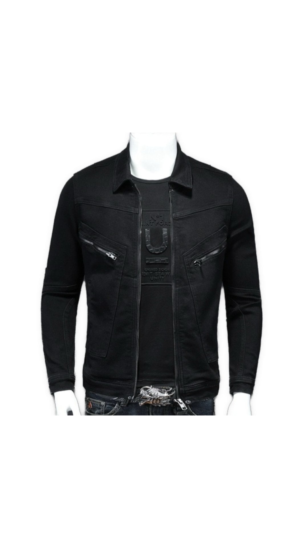 NJUJN - Long Sleeve Jeans Jacket for Men - Sarman Fashion - Wholesale Clothing Fashion Brand for Men from Canada