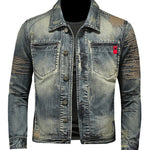 Nogufo - Long Sleeve Jeans Jacket for Men - Sarman Fashion - Wholesale Clothing Fashion Brand for Men from Canada