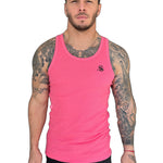 Nosilio - Pink Tank Top for Men - Sarman Fashion - Wholesale Clothing Fashion Brand for Men from Canada