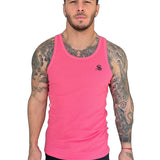 Nosilio - Pink Tank Top for Men - Sarman Fashion - Wholesale Clothing Fashion Brand for Men from Canada