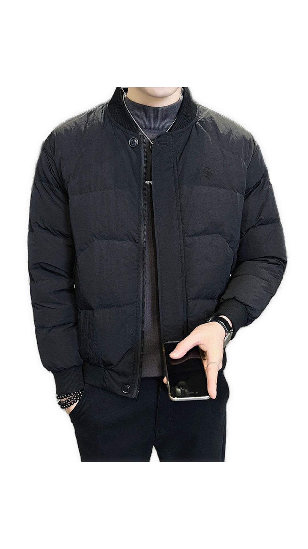 Nuhaza - Long Sleeve Jacket for Men - Sarman Fashion - Wholesale Clothing Fashion Brand for Men from Canada