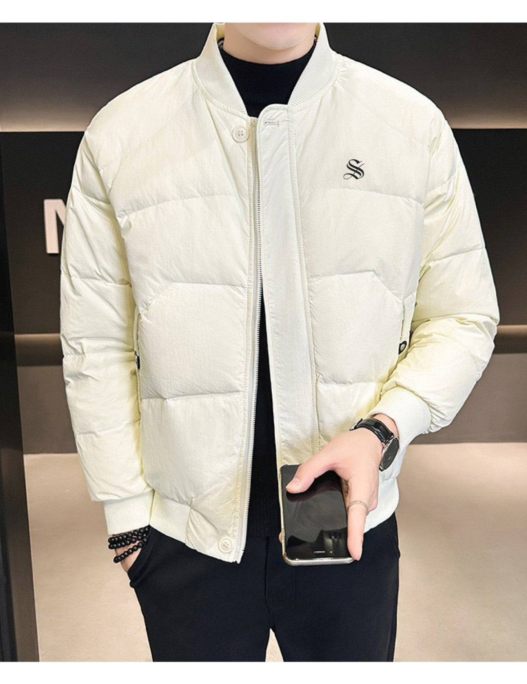 Nuhaza - Long Sleeve Jacket for Men - Sarman Fashion - Wholesale Clothing Fashion Brand for Men from Canada