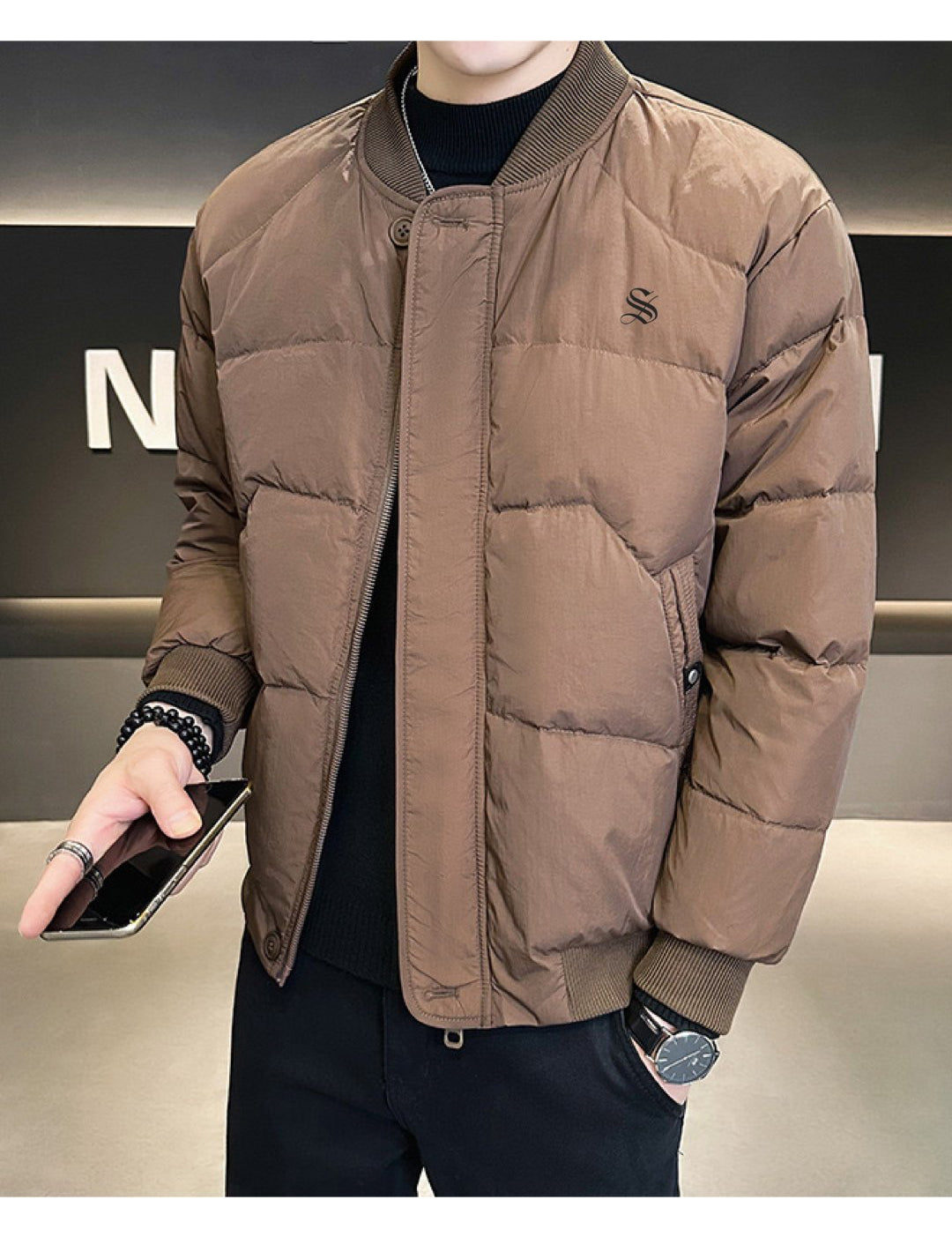 Nuhaza - Long Sleeve Jacket for Men - Sarman Fashion - Wholesale Clothing Fashion Brand for Men from Canada