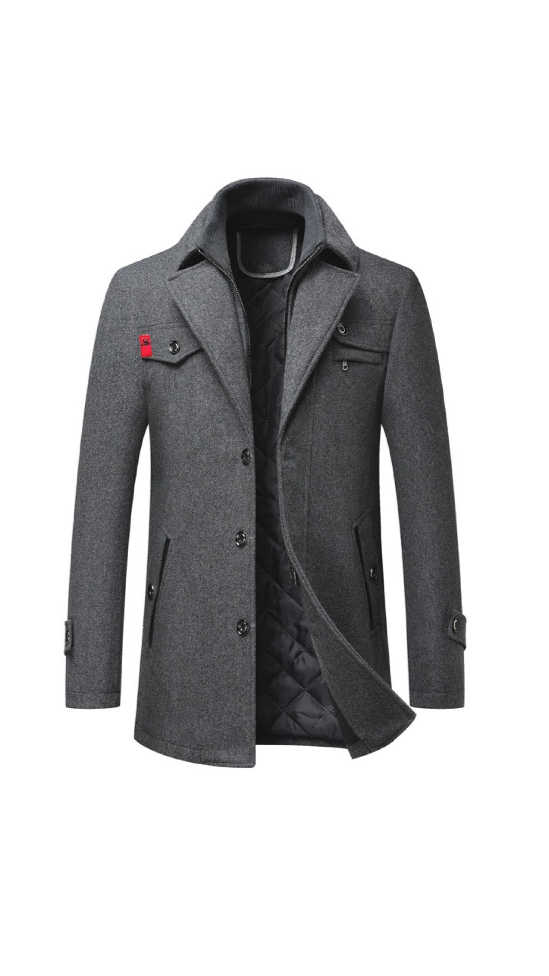 Olashi - Long Sleeve Jacket for Men - Sarman Fashion - Wholesale Clothing Fashion Brand for Men from Canada