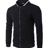 Omega - Black Long Sleeve Sweatshirt for Men - Sarman Fashion - Wholesale Clothing Fashion Brand for Men from Canada
