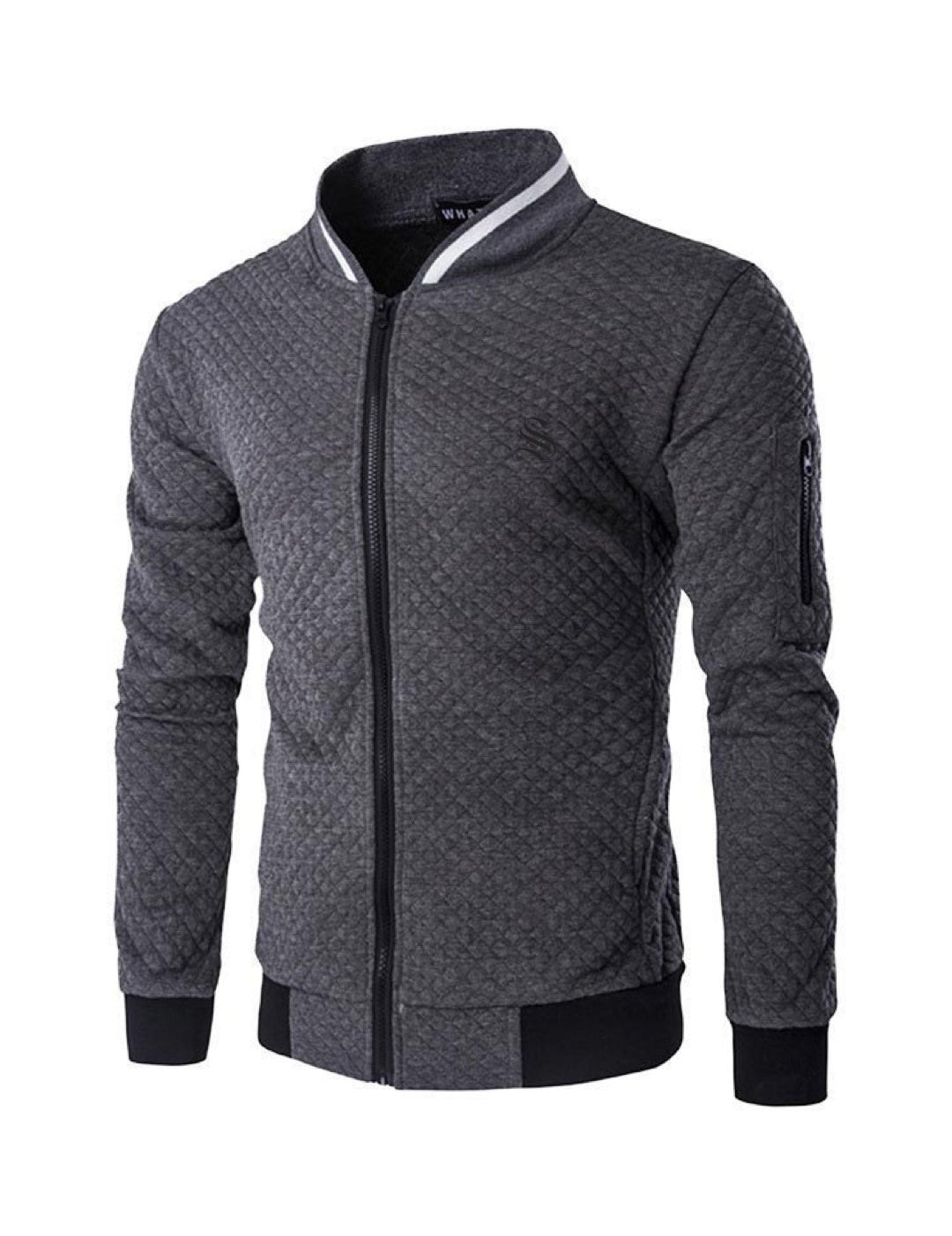 Omega - Black Long Sleeve Sweatshirt for Men - Sarman Fashion - Wholesale Clothing Fashion Brand for Men from Canada